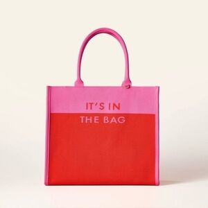 NWT Kate Spade x Target It’s In The Bag Red & Pink Tote LIMITED EDITION